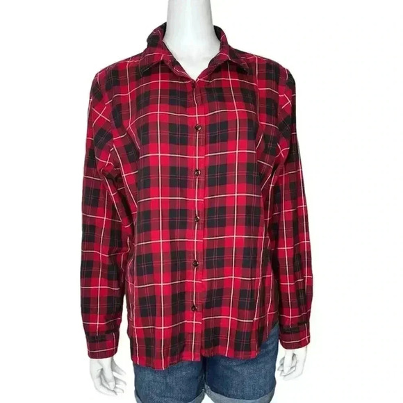 Pendleton Red Plaid Button Up Shirt Size Extra Large - Picture 1 of 8